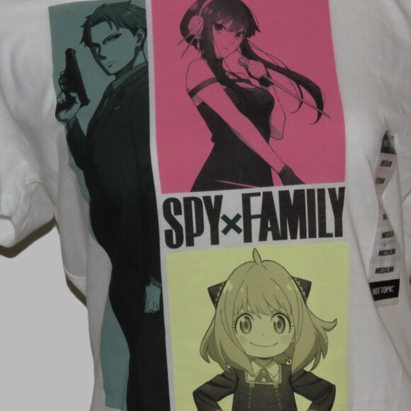 NWT Hot Topic Spy Family Character Grid T-Shirt Size M (C092) - Picture 4 of 6